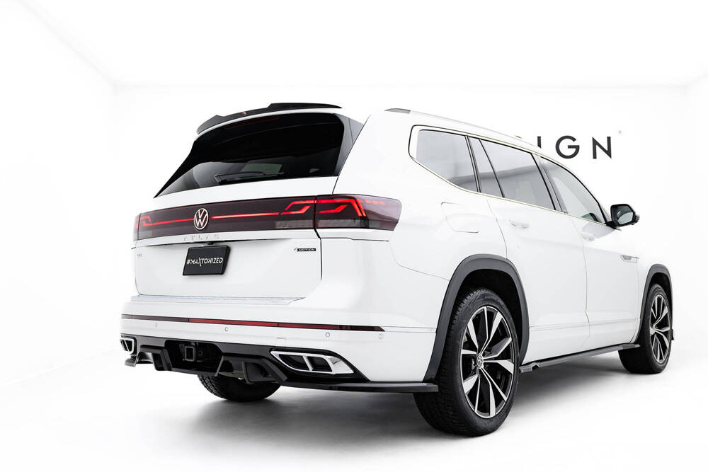 Hinten Splitter (mit einem vertikalem balken) Volkswagen Atlas R-Line Mk1 Facelift 2