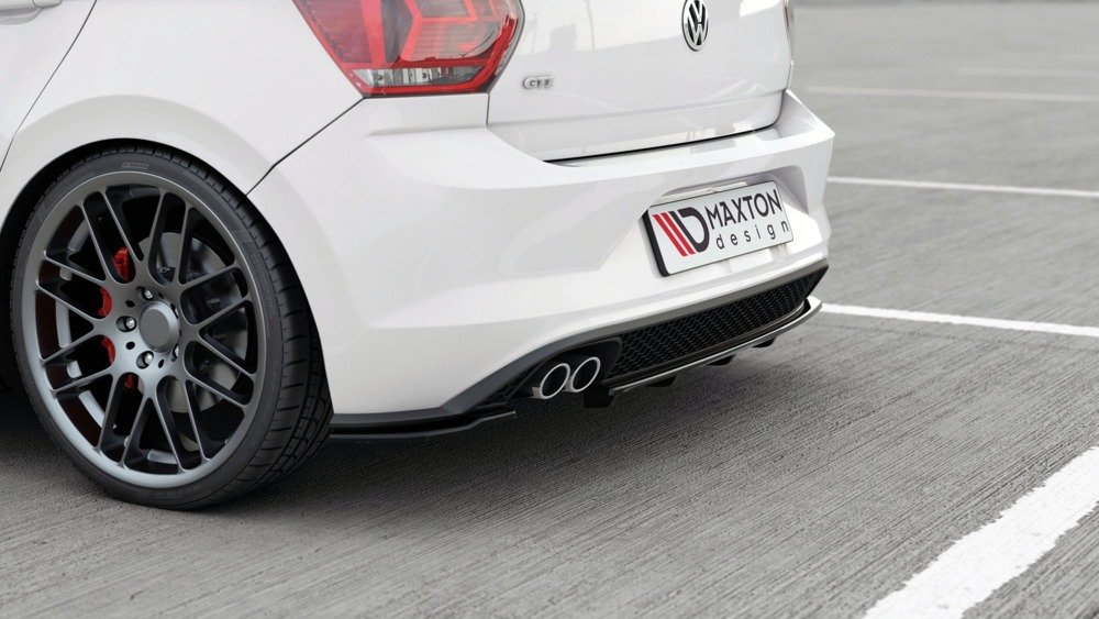 Hinten Splitter (mit einem vertikalem balken) Volkswagen Polo GTI / R-line Mk6