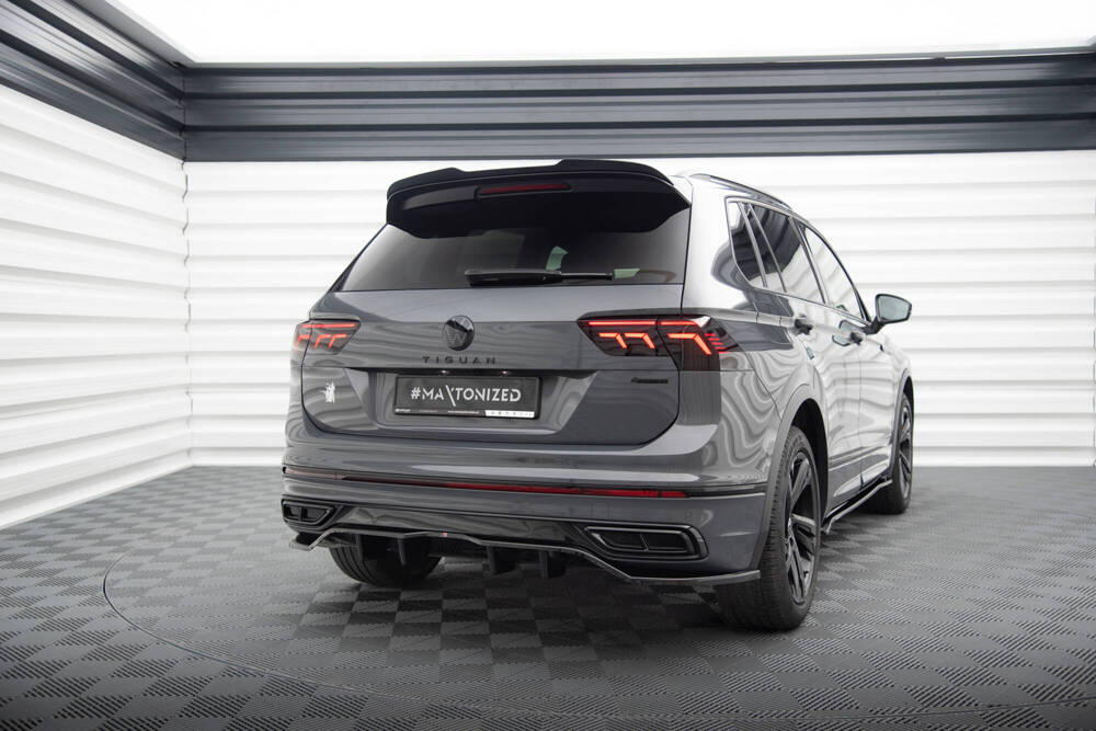 Hinten Splitter (mit einem vertikalem balken) Volkswagen Tiguan R-Line Mk2 Facelift