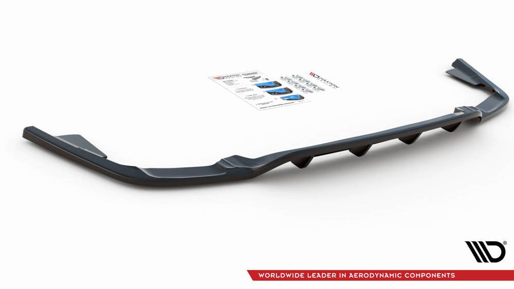 Hinten Splitter (mit einem vertikalem balken) Volvo XC60 Mk2 R-Design