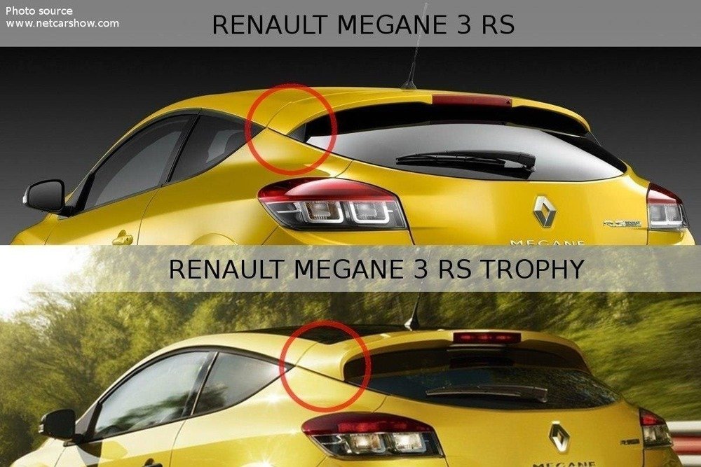 SPOILER VERLANGERUNG RENAULT MEGANE MK3 RS Trophy / RS Cup