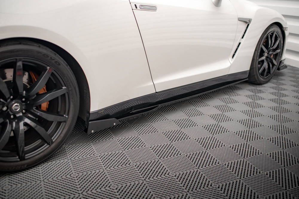 Seitenschweller Diffusor + Flaps Nissan GTR R35 Facelift