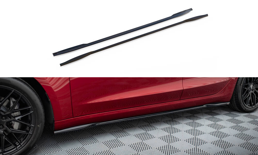 Seitenschweller Diffusor V.2 Tesla Model 3 Mk1 / Mk1 Facelift