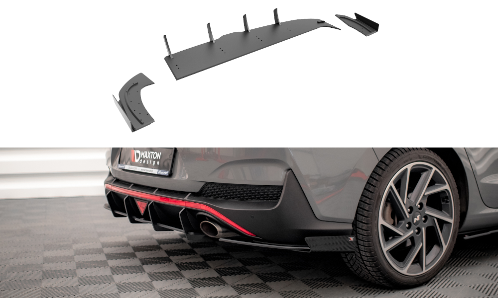 Street Pro Heck Diffusor Seite + Flaps Hyundai I30 Fastback N-Line Mk3 Facelift