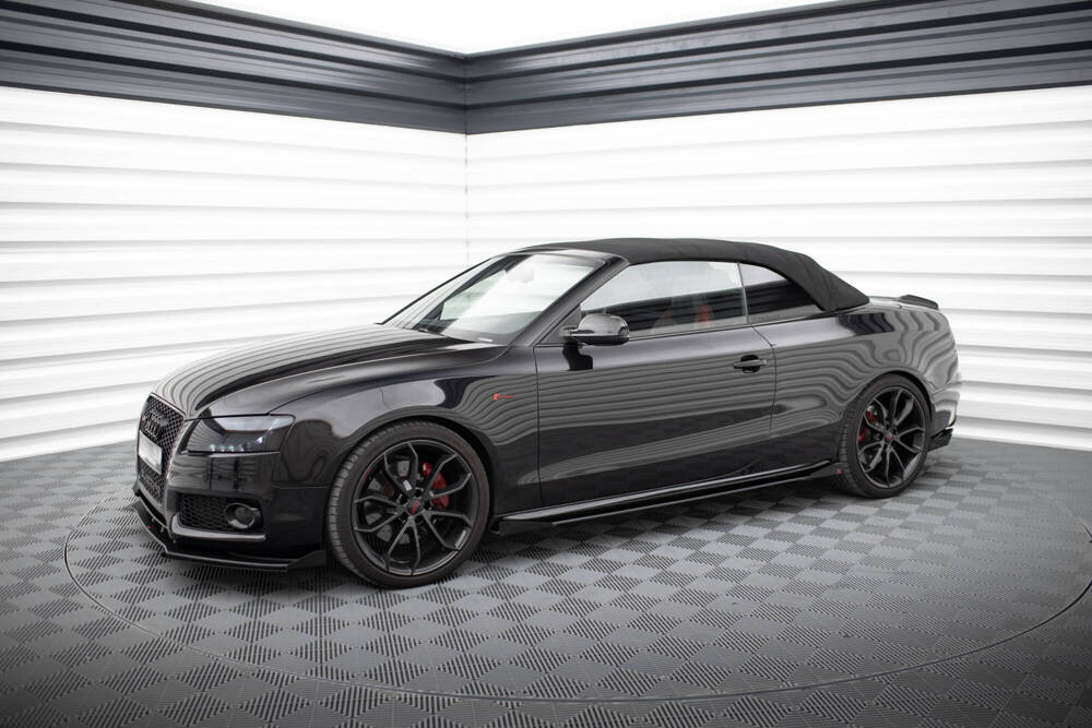 Street Pro Seitenschweller Diffusor + Flaps Audi A5 / A5 S-Line / S5 Coupe / Cabrio 8T / 8T Facelift