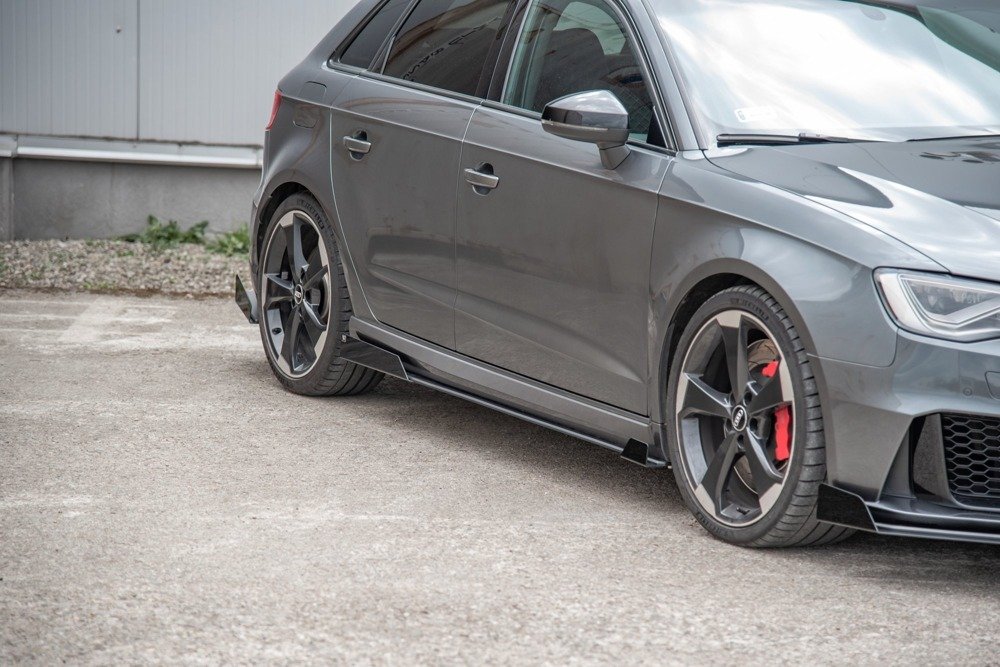 Street Pro Seitenschweller Diffusor + Flaps Audi RS3 8V Sportback