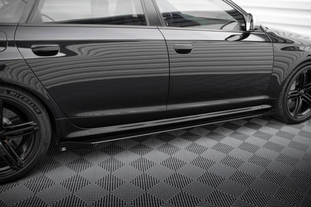 Street Pro Seitenschweller Diffusor + Flaps Audi RS6 Avant C6