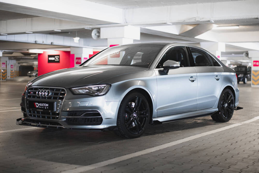 Street Pro Seitenschweller Diffusor + Flaps Audi S3 / A3 S-Line Sedan 8V