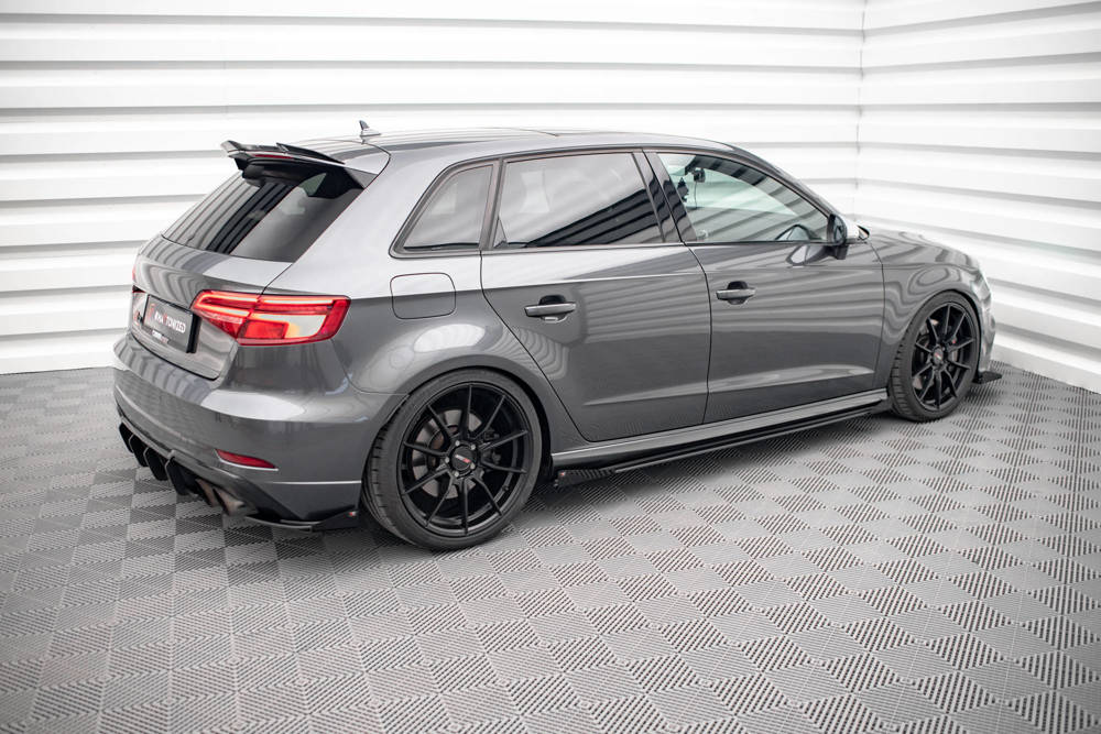 Street Pro Seitenschweller Diffusor + Flaps Audi S3 / A3 S-Line Sportback 8V Facelift