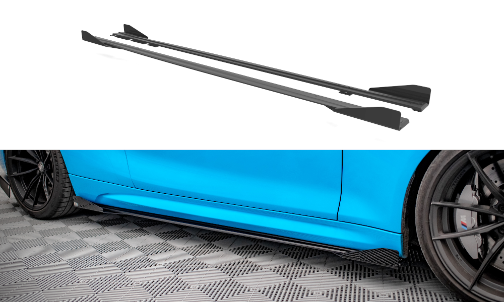 Street Pro Seitenschweller Diffusor + Flaps BMW M2 F87