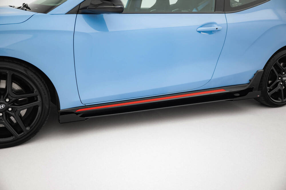 Street Pro Seitenschweller Diffusor + Flaps Hyundai Veloster N Mk2