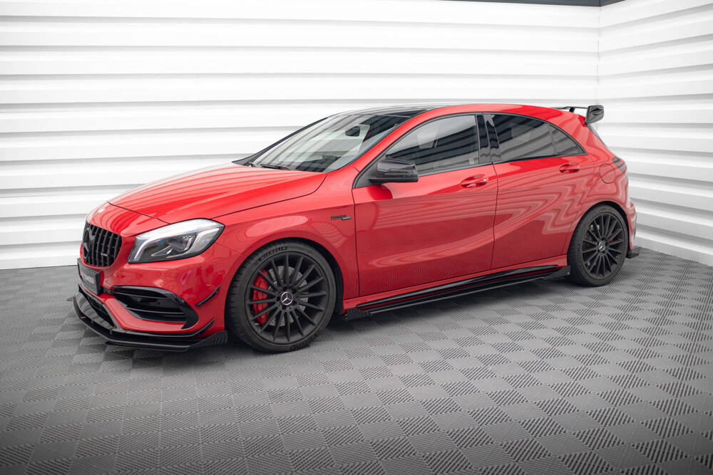 Street Pro Seitenschweller Diffusor + Flaps Mercedes-Benz A 45 AMG W176 Facelift