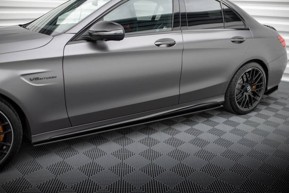 Street Pro Seitenschweller Diffusor Mercedes-AMG C63 Sedan / Estate W205 Facelift