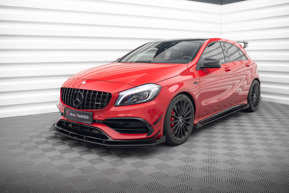 Street Pro Splitter + Flaps + Flaps Mercedes-Benz A 45 AMG Aero W176 Facelift