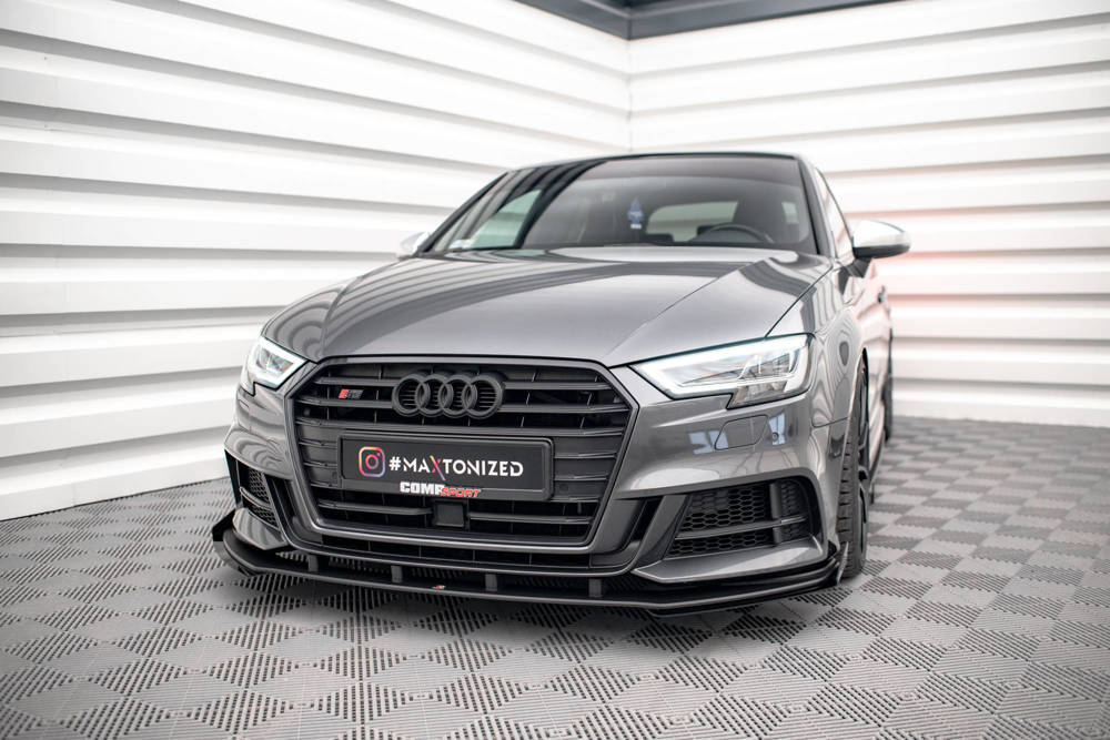 Street Pro Splitter + Flaps V.1 + Flaps Audi S3 / A3 S-Line Sportback 8V Facelift