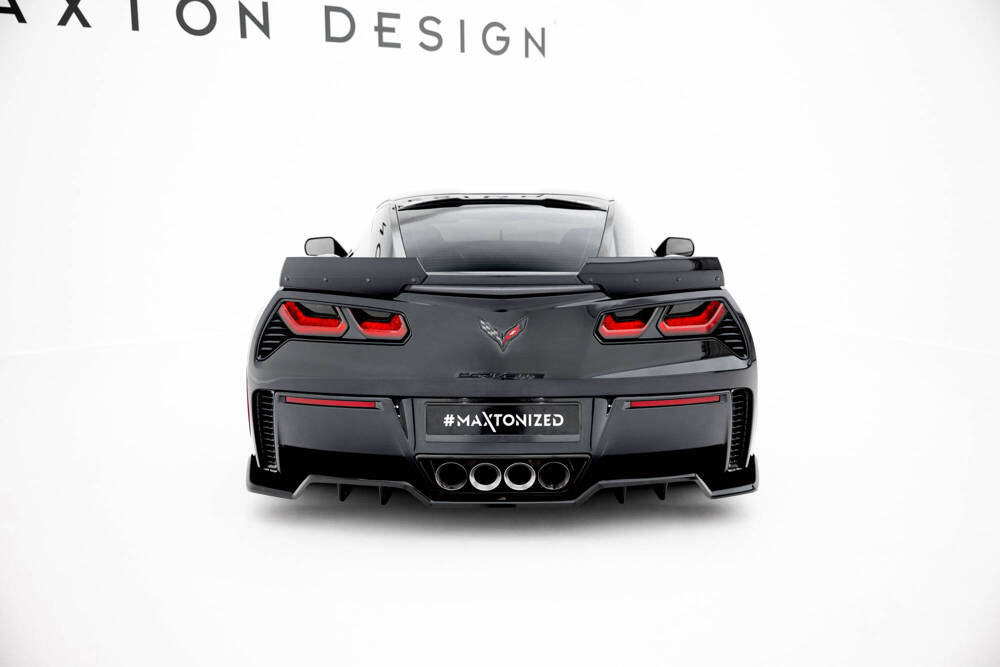 Zentrale Hinten Splitter (mit einem vertikalem balken) Chevrolet Corvette Z06 C7