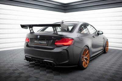 Carbon Spoiler With Internal Brackets Uprights  BMW M2 F87 / 2 / 2 M-Pack F22