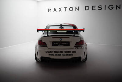 Carbon Spoiler With Internal Brackets Uprights V.2 + LED BMW 1 M E82