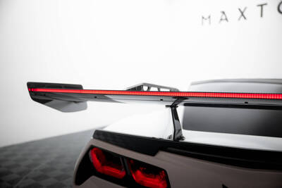 Carbon Spoiler With Upper Swan Mounting + LED Chevrolet Corvette Stingray / Grand Sport C7