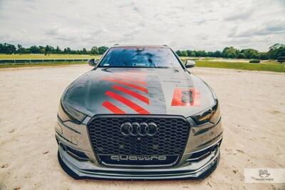 FRONT SPORT DIFFUSOR AUDI A6 C7 S-LINE (2 SPLITTER = 1 SATZ)