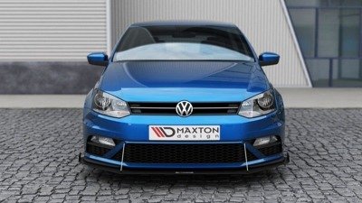 FRONT SPORT DIFFUSOR (Mit Flügeln) Volkswagen Polo GTI Mk5 Facelift 