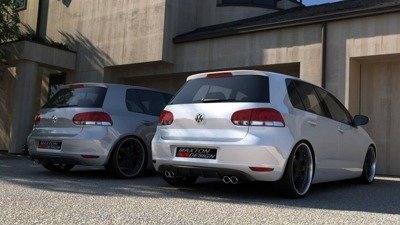 HECKSCHÜRZE VW GOLF VI MIT 2 AUSPUFF