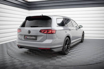 Heck Diffusor Seite Volkswagen Passat R-Line B8 Facelift