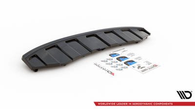 Hinten Splitter AUDI A6 C7 S-LINE AVANT AUSPUFF 2X1 (mit senkrechten Balken)