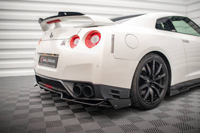 Hinten Splitter + Flaps Nissan GTR R35 Facelift