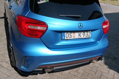 Hinten Splitter (OHNE VERTIKALE BALKEN) MERCEDES-BENZ W176 AMG-LINE VOR FACELIFT