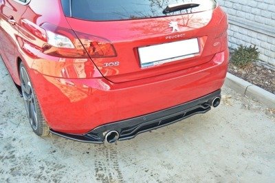 Hinten Splitter PEUGEOT 308 II GTI (mit senkrechten Balken)