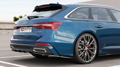 Hinten Splitter (mit einem vertikalem balken) Audi A6 S-Line C8