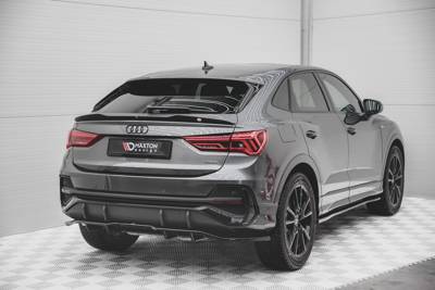 Hinten Splitter (mit einem vertikalem balken) Audi Q3 Sportback S-Line