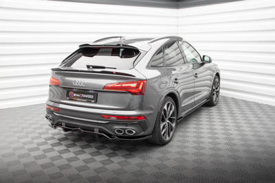 Hinten Splitter (mit einem vertikalem balken) Audi SQ5 / Q5 S-Line Sportback Mk2 Facelift