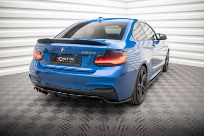 Hinten Splitter (mit einem vertikalem balken) BMW 2 M-Pack F22