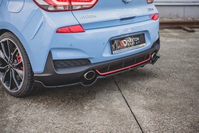 Hinten Splitter (mit einem vertikalem balken) Hyundai I30 N Mk3 Hatchback