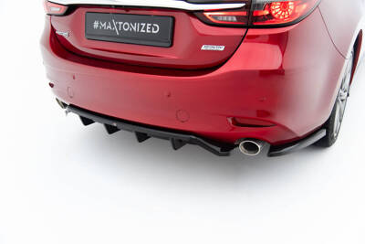 Hinten Splitter (mit einem vertikalem balken) Mazda 6 Mk3 Facelift