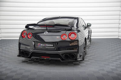 Hinten Splitter (mit einem vertikalem balken) Nissan GTR R35 Facelift