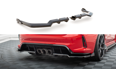 Hinten Splitter (mit einem vertikalem balken) V.1 + Flaps Honda Civic Type-R Mk 11