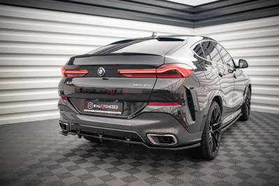 Hinten Splitter (mit einem vertikalem balken) V.2 BMW X6 M-Pack G06