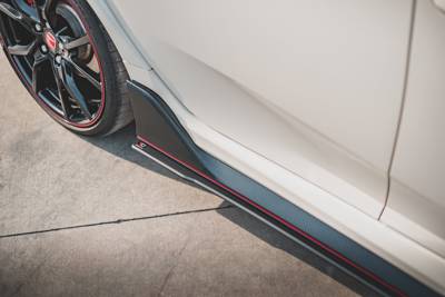 Rennen Haltbarkeit Seitenschweller Diffusor V.2 Honda Civic X Type-R