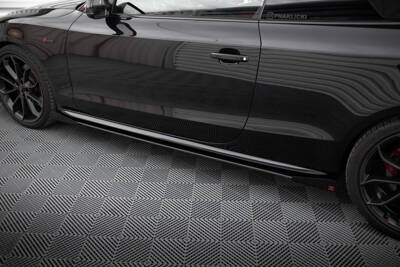 Street Pro Seitenschweller Diffusor + Flaps Audi A5 / A5 S-Line / S5 Coupe / Cabrio 8T / 8T Facelift