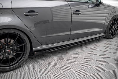 Street Pro Seitenschweller Diffusor + Flaps Audi S3 / A3 S-Line Sportback 8V Facelift