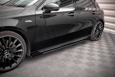 Street Pro Seitenschweller Diffusor + Flaps Mercedes A35 AMG / AMG-Line Aero Pack W177 