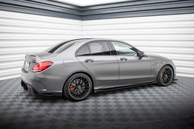 Street Pro Seitenschweller Diffusor + Flaps Mercedes-AMG C63 Sedan / Estate W205 Facelift