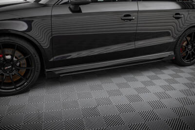 Street Pro Seitenschweller Diffusor V.1 + Flaps Audi RS3 Sedan 8V Facelift