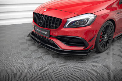 Street Pro Splitter + Flaps + Flaps Mercedes-Benz A 45 AMG Aero W176 Facelift