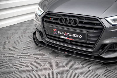 Street Pro Splitter + Flaps V.1 + Flaps Audi S3 / A3 S-Line Sportback 8V Facelift