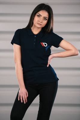 Womens Navy Blue Polo shirt