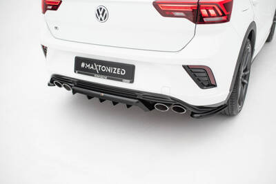 Zentrale Hinten Splitter (mit einem vertikalem balken) Volkswagen T-Roc R Mk1